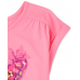 Childrens Place Pink Butterfly Roll Sleeve Top